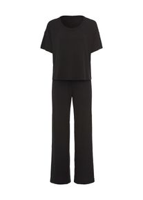 Lscn By Lascana Pyjama Damen Gr&ouml;&szlig;e XS/S schwarz Winterkleid