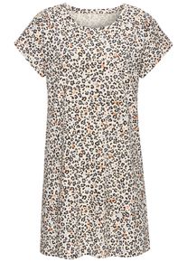 Vivance Nachthemd Damen Gr&ouml;&szlig;e XL hellbeige / taubenblau / orange / schwarz