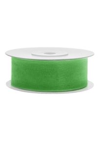 partydeco Ruban mousseline 25m vert pomme