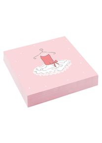 Amscan 20 Kleine Ballerina Servietten 33 x 33cm