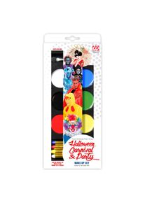 Widmann Palette de maquillage avec 6 couleurs et 4 crayons de maquillage