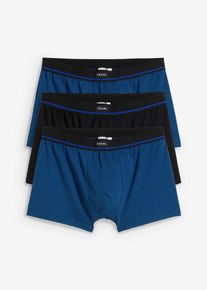 Boxershorts mit Baumwolle (3er Pack) in blau, Grösse 10 (4XL), 95% Baumwolle, bonprix