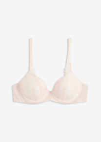 Schalen-BH mit Glanzeffekt in rosa, Grösse 80B, bonprix