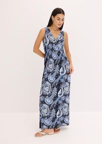 Maxikleid aus softem Viskose-Mix in blau, Gr&ouml;sse 40/42 (M), bonprix