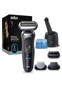 Braun , Elektrorasierer »Series 7 72-G7865cc«, Smart Care Center, 3 St. Aufsätze, 4in1 SmartCare Center, +3 Aufsätze, 100% wasserdicht, Made in...