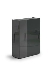 Inosign , Schuhschrank »Tanko,Schukommode,mit 5 verstellbare Holzböden, individuelle Fachhöhe«, (1 St.), Tür und Seite mit verdunkeltem Spiegel,6...