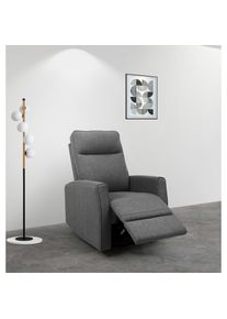 Inosign Relaxsessel »KAYLI mit Schaukel-, Dreh und Liegefunktion, Webstoff, Federkern«, Lesesessel, TV-Sessel mit Reclinerfunktion, 360° drehbar , grau ,...