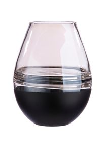 Tischvase »Elegance, Dekovase«, (1 St.), Vase aus Glas, Windlicht mit metallischer Veredelung , grau , Casablanca by Gilde