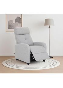 Home Affaire Relaxsessel »VESOUL, TV-Sessel, Ruhesessel mit Schlaffunktion, Webstoff«, Loungesessel mit manueller Relax- und Liegefunktion (105°-135°) , grau ,...
