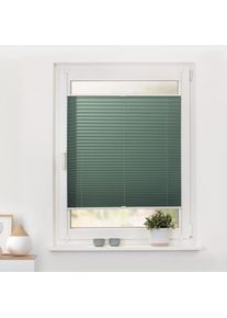 Plissee »Plissee Klemmfix, ohne Bohren, verspannt«, blickdicht, ohne Bohren, verspannt, lichtdurchlässig, blickdicht , grün , LICHTBLICK ORIGINAL
