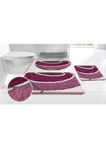 my home Badematte »Juna mit Muster, Badvorleger, Badezimmer Teppich, Duschvorleger«, rutschhemmend beschichtet, strapazierfähig, besonders weich, Design,...