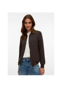 V&eacute;ro Moda Vero Moda, Unisex, Bomberjacke &raquo;VMCOCO L/S BOMBER NOOS&laquo; in modisch kurzer Form, chocolate torte, L, &Uuml;bergangsjacke von Vero Moda
