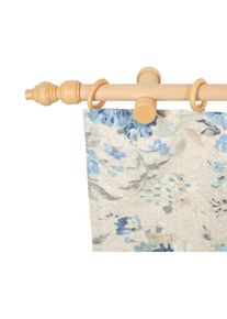 Gardinenstange »Filigrano« 1 läufig-läufig Fixmass 28 mm, Holz, verschiedene Längen und Farben, Komplettset , beige , SN DECO GROUP