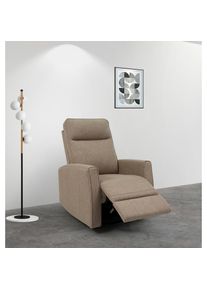 Inosign Relaxsessel »KAYLI mit Schaukel-, Dreh und Liegefunktion, Webstoff, Federkern«, Lesesessel, TV-Sessel mit Reclinerfunktion, 360° drehbar , grau ,...