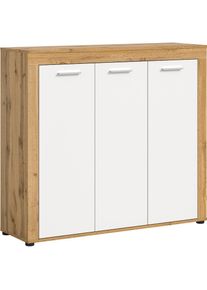 Schuhschrank »Aosta«, Schuhschrank, 12 Fächer, 3 Türen, Flur, Diele , braun , Inosign