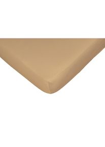 Spannbettlaken »Jerry«, komfortables Überziehen durch hohe Elastizität , beige , CASATEX