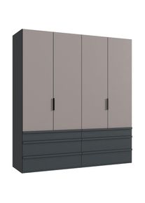 wimex Falttürenschrank »Oxford by fresh to go, in 3 Breiten und 2 Höhen, Made in Germany«, (mit Schubladen, wahlweise mit oder ohne Spiegel), mit...