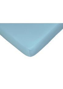 Spannbettlaken »Jerry«, komfortables Überziehen durch hohe Elastizität , blau , CASATEX