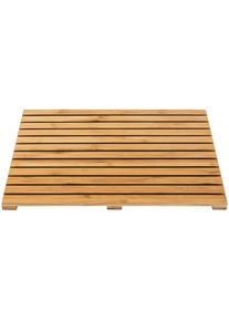 Saunabodenrost, Bambus, 50 x 50 cm , beige , Wenko