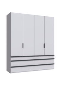 wimex Falttürenschrank »Oxford by fresh to go, in 3 Breiten und 2 Höhen, Made in Germany«, (mit Schubladen, wahlweise mit oder ohne Spiegel), mit...