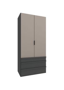 wimex Falttürenschrank »Oxford by fresh to go, in 3 Breiten und 2 Höhen, Made in Germany«, (mit Schubladen, wahlweise mit oder ohne Spiegel), mit...
