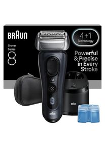 Braun , Elektrorasierer »Series 8 8663cc«, Smart Care Center, integrierter Präzisionstrimmer, SensoAdapt für jede Bartdichte, mit 5in1 SmartCare...