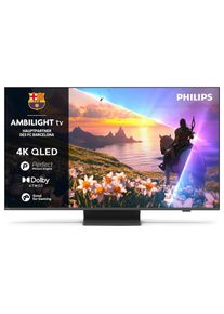 Philips , QLED-Fernseher »65PUS8600/12 65«, 4K Ultra HD , grau , Vocal Boost