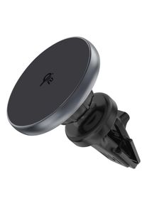 4smarts , Handy-Halterung »Magnetischer Qi2 Kfz-Ladepuck« , grau , 360°-Kugelgelenk