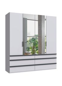 wimex Falttürenschrank »Oxford by fresh to go, in 3 Breiten und 2 Höhen, Made in Germany«, (mit Schubladen, wahlweise mit oder ohne Spiegel), mit...