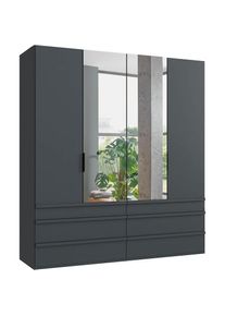 wimex Falttürenschrank »Oxford by fresh to go, in 3 Breiten und 2 Höhen, Made in Germany«, (mit Schubladen, wahlweise mit oder ohne Spiegel), mit...