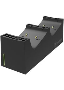 Snakebyte , Controller-Ladestation »XSX Twin Charge SX« , schwarz , Einschliesslich zwei wiederaufladbarer 800-mAh-Akkus