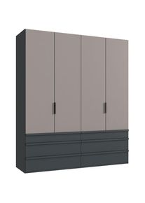 wimex Falttürenschrank »Oxford by fresh to go, in 3 Breiten und 2 Höhen, Made in Germany«, (mit Schubladen, wahlweise mit oder ohne Spiegel), mit...