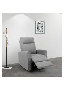 Inosign Relaxsessel »KAYLI mit Schaukel-, Dreh und Liegefunktion, Webstoff, Federkern«, Lesesessel, TV-Sessel mit Reclinerfunktion, 360° drehbar , grau ,...