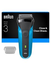 Braun , Elektrorasierer »Series 3 310s«, 3 flexible Klingen , schwarz , Bis zu 30 Minuten Akkulaufzeit und 5 Minuten Schnellladung für eine Rasur