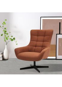Ohrensessel »LEMOORE, Relaxsessel, TV-Sessel,«, 360° Grad drehbar , orange , Inosign