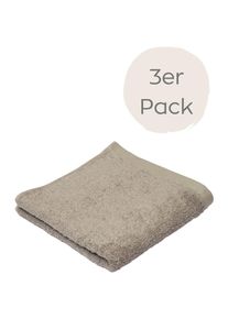 WEWO-Fashion Handtücher »9517H«, (Packung, 3 St., 3er Set Handtücher 50 x 100 cm), saugstark , braun , Wewo fashion