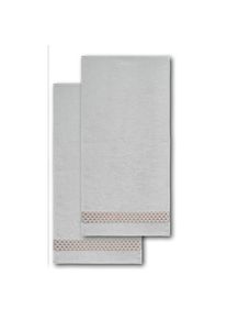 Handtücher »Mesh«, (Packung, 2 St.), Made in Germany , silberfarben , Dyckhoff