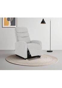 Relaxsessel »BERVILLE, TV-Sessel, Ruhesessel mit Schlaffunktion, Webstoff«, Liegesessel mit manueller Relaxfunktion , grau , Home Affaire