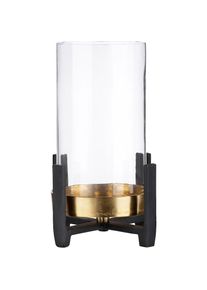 Windlicht »Nuro«, (1 St.), aus Aluminium, mit Glaseinsatz , goldfarben , Gilde
