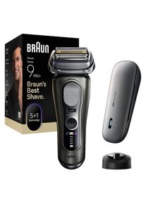 Braun , Elektrorasierer »Series 9 9625s«, integrierter Präzisionstrimmer, Pro-SensoAdapt, 5+1 ultradünne Präzisionsklingen, Ladeetui , grau ,...