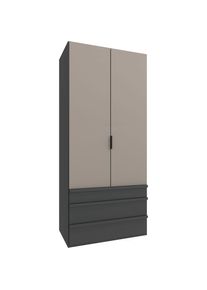 wimex Falttürenschrank »Oxford by fresh to go, in 3 Breiten und 2 Höhen, Made in Germany«, (mit Schubladen, wahlweise mit oder ohne Spiegel), mit...