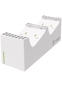 Snakebyte , Controller-Ladestation »XSX Twin Charge SX« , weiss , Einschliesslich zwei wiederaufladbarer 800-mAh-Akkus