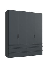 wimex Falttürenschrank »Oxford by fresh to go, in 3 Breiten und 2 Höhen, Made in Germany«, (mit Schubladen, wahlweise mit oder ohne Spiegel), mit...