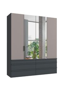 wimex Falttürenschrank »Oxford by fresh to go, in 3 Breiten und 2 Höhen, Made in Germany«, (mit Schubladen, wahlweise mit oder ohne Spiegel), mit...