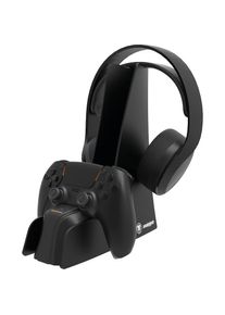 Snakebyte , Controller-Ladestation »PS5 Dual Charge + Headset Stand 5« , schwarz , Enthaltene Kabel: 15 cm USB-A auf USB-C Kabel 15 cm USB-A auf...
