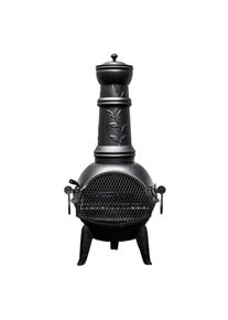 Buschbeck, Grillkamin &raquo;Leaf 136&laquo; BxTxH: 48x48x136 cm, schwarz, B/H/T: 48 cm x 48 cm