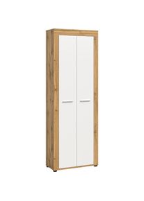 Inosign , Garderobenschrank »Aosta«, (1 St.), Garderobenschrank, Höhe 191 cm, Garderobe, Flur, Schrank , braun , Masse B/H/T ca.: 64 x 191 x 35 cm