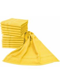 Handtücher »Saphir Friseurhandtücher«, (Packung, 12 St.), Farbecht und besonders strapazierfähig, 47x85 cm , gelb , Dyckhoff