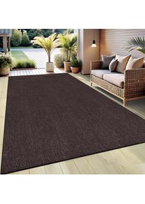 Teppich »Anna, auch als Läufer erhältlich« rechteckig 3 mm Höhe In- und Outdoor geeignet, Sisal-Optik, Wetterfest & UV-beständig , braun , my home...