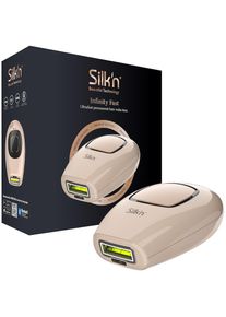 Silk'n Silk'n , HPL-Haarentferner »Infinity Fast«, 600.000 Lichtimpulse, inklusive Aufbewahrungsetui , goldfarben , Pulsierendes und gleitendes Verfahren